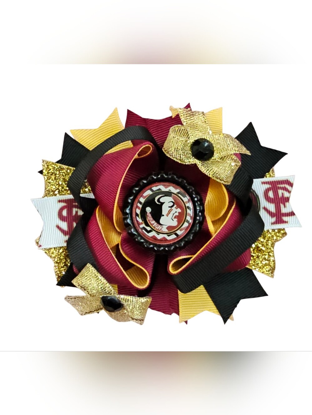 Seminoles Inspired hairbow